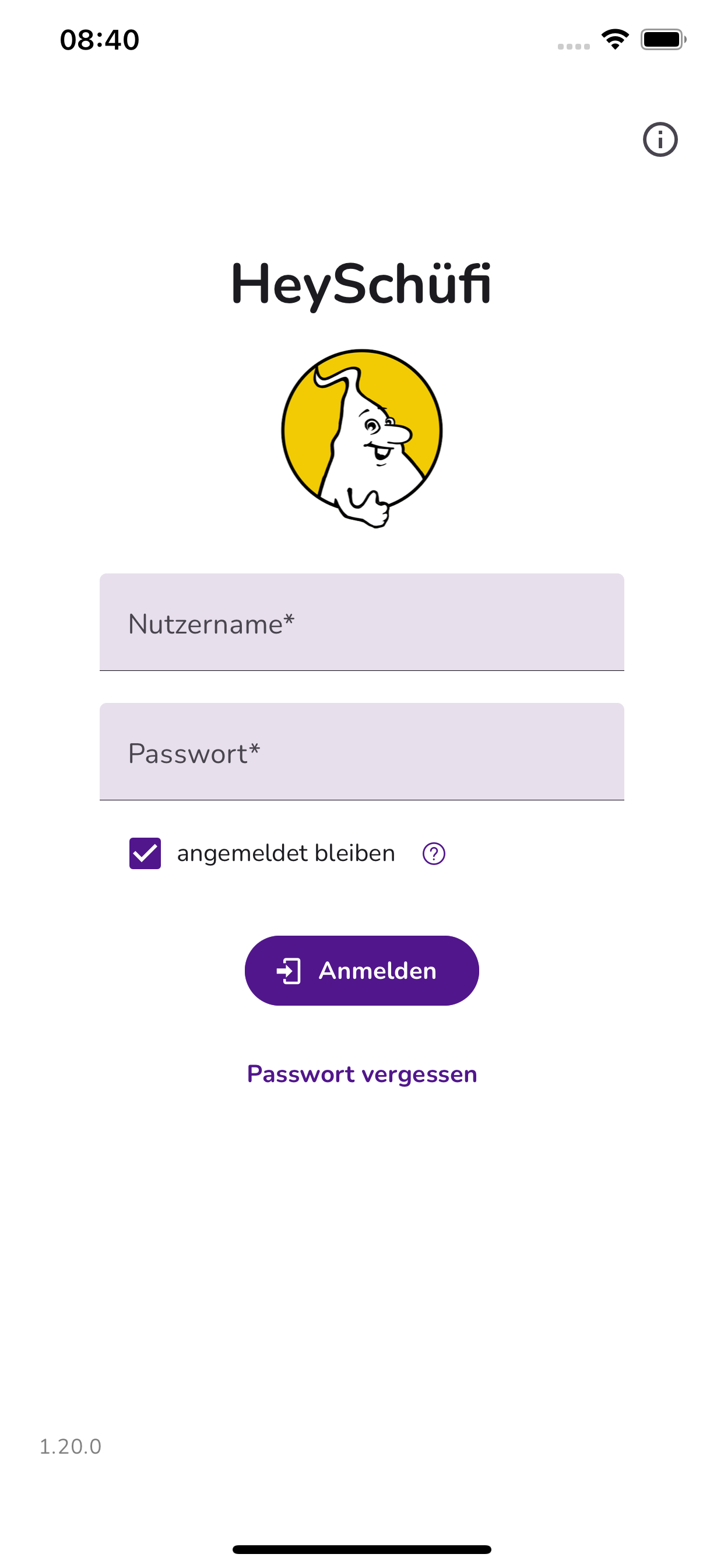 HeySchüfi App Login